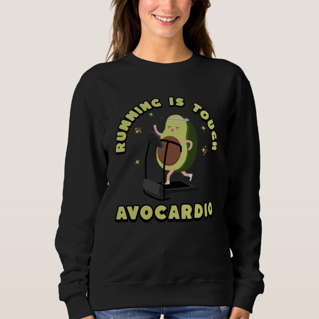 Sudadera Avo Cardio Pun Workout Running Avocado sport Helth (Anverso)