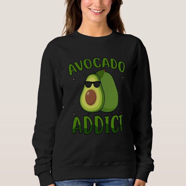 Sudadera Avocado Addict Vegan Vegan Saying (Anverso)