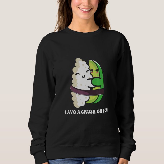 Sudadera Avocado and Sushi Love Vegan And (Anverso)