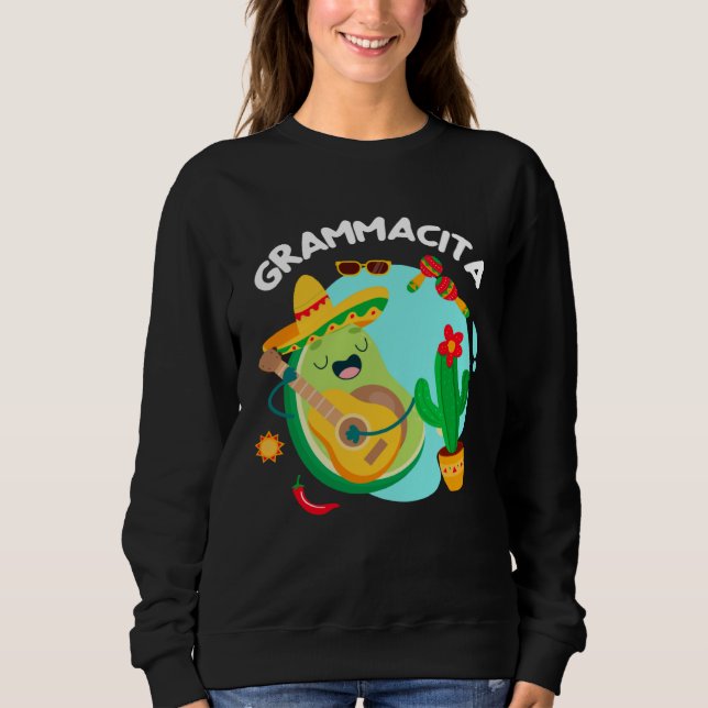 Sudadera Avocado Cinco De Mayo Grammacita Guacamole Grandma (Anverso)