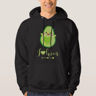 Sudadera Avocado couple I love him partner Valentine s Day