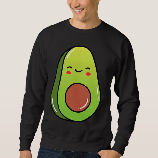 Sudadera Avocado Dancing Vegetables For Babies And Toddlers (Anverso)