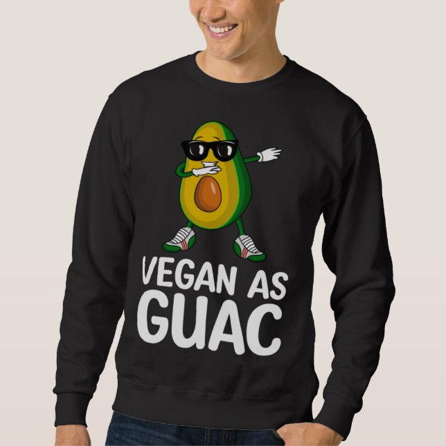 Sudadera Avocado  Healthy Fruit Guacamole Vegetarian Vegan  (Anverso)