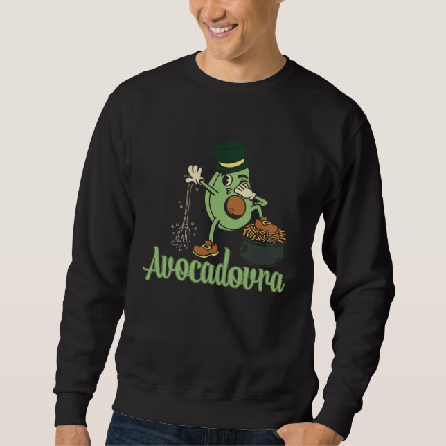 Sudadera Avocado  Healthy Fruit Guacamole Vegetarian Vegan  (Anverso)