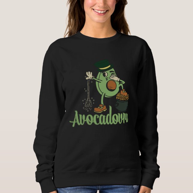 Sudadera Avocado  Healthy Fruit Guacamole Vegetarian Vegan  (Anverso)