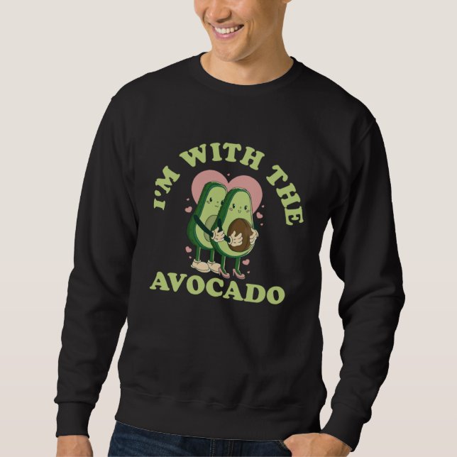 Sudadera Avocado Lover Healthy Fruit Guacamole Vegetarian V (Anverso)