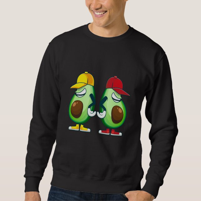 Sudadera avocados vegan food (Anverso)