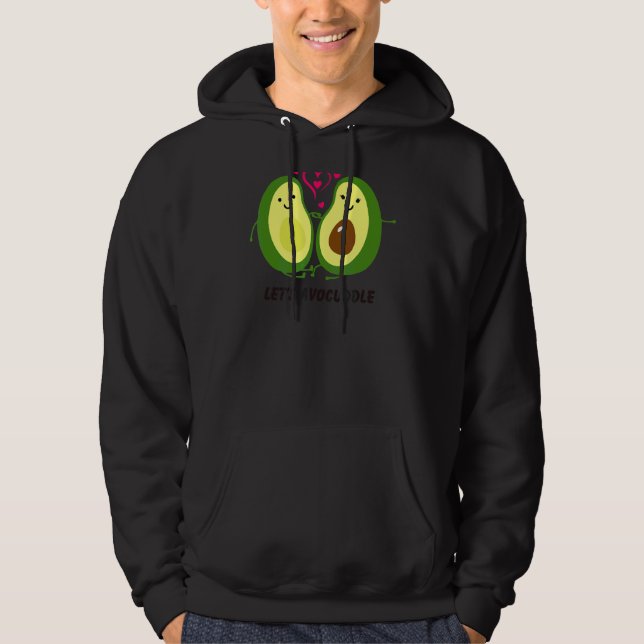 Sudadera Avocuddle Cute Aguacate Vegetariano 2 (Anverso)