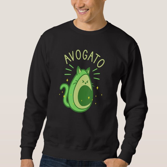 Sudadera Avogato Aguacate Cat Foodie Lover 1 (Anverso)