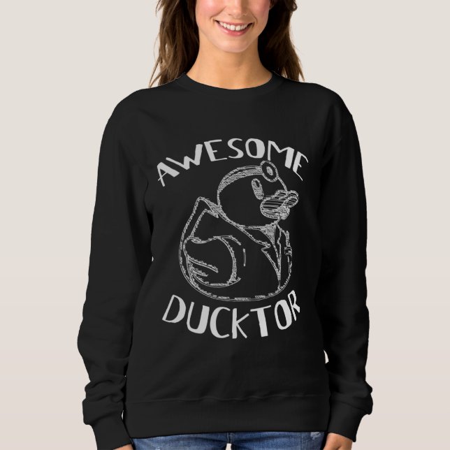 Sudadera Awesome Ducktor  Animal Doctor (Anverso)