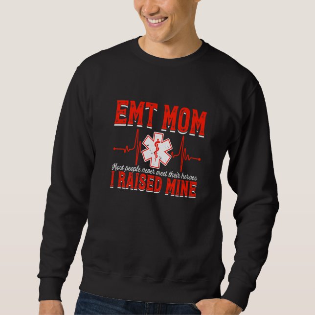 Sudadera Awesome EMT Mom Emergency Medical EMS Paramedics E (Anverso)