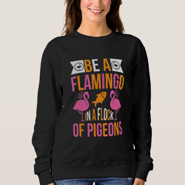 Sudadera Awesome Flamingo  Man Woman Retro Graphic (Anverso)
