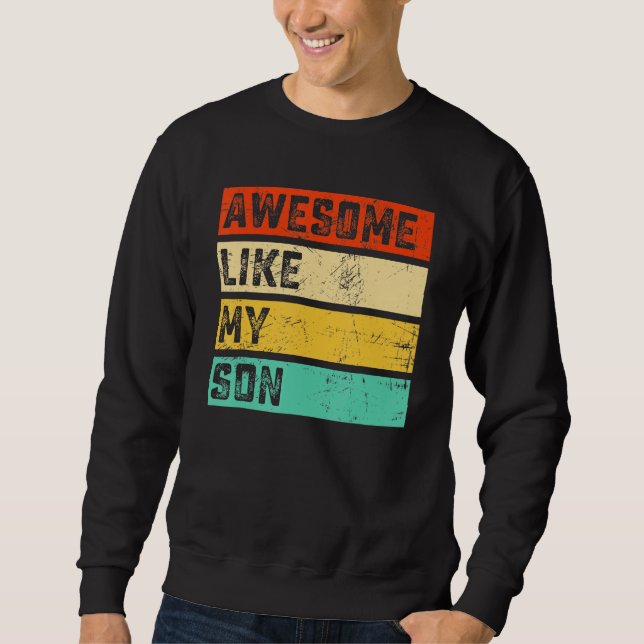 Sudadera Awesome Like My Daughter Father's Day Men Funny (Anverso)