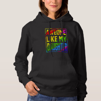 Sudadera Awesome Like My Daughter Lgbt Flag Pride Proud Mom