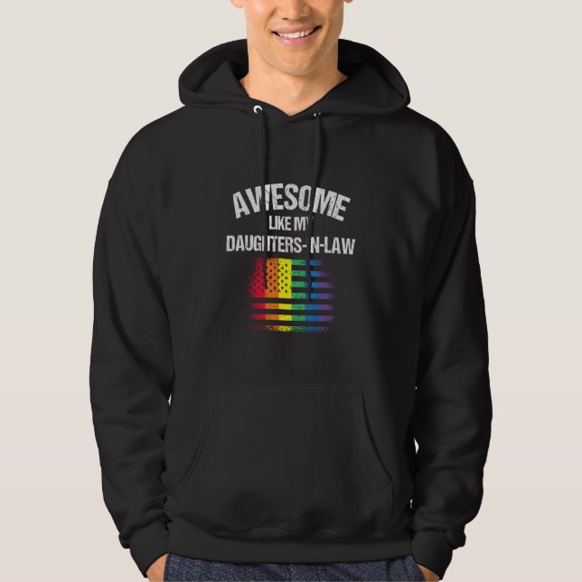 Sudadera Awesome Like My Daughters In Law Pride 3 (Anverso)