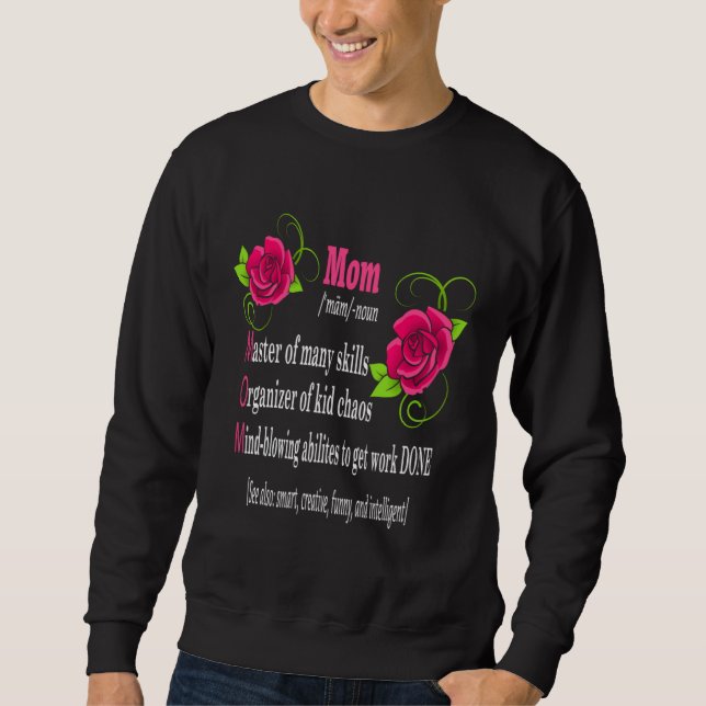 Sudadera Awesome Mom Mother Definition  Mother s Day  Happy (Anverso)