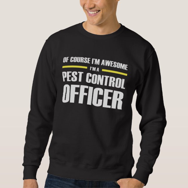 Sudadera Awesome Pest Control Officer (Anverso)