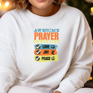 Sudadera Awesome Prayer Checklist Faith