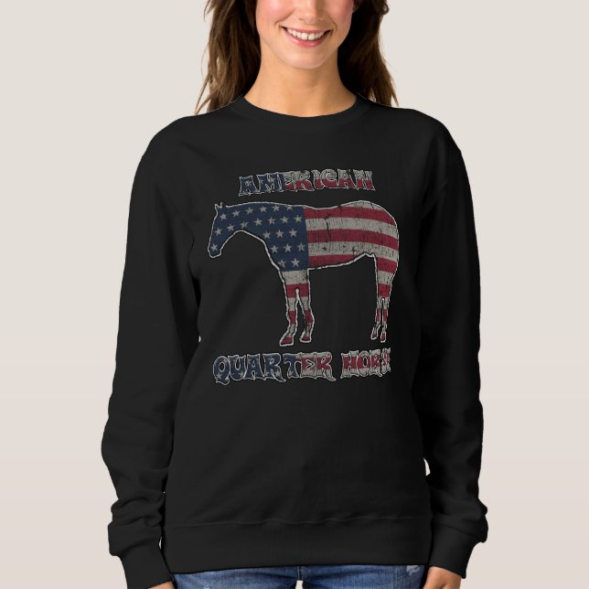Sudadera Awesome Quarter Horse Ranch Rodeo Barrel Racing Di (Anverso)
