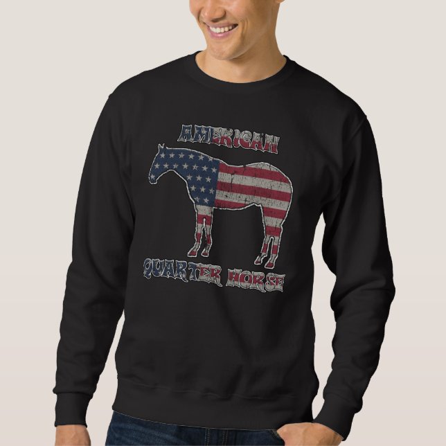 Sudadera Awesome Quarter Horse Ranch Rodeo Barrel Racing Di (Anverso)