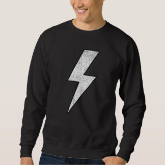 Sudadera Awesome Retro Front & Back BLACK & WHITE Lightning