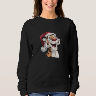Sudadera Awesome Santa Claus Tiger Graphic