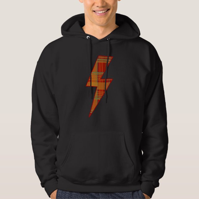 Sudadera Awesome SCOTTISH TARTAN Lightning Bolt (Anverso)