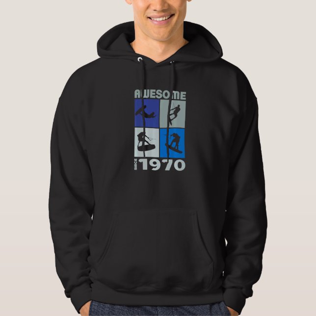 Sudadera Awesome since 1970 Wakeboard lifestyle  1 (Anverso)