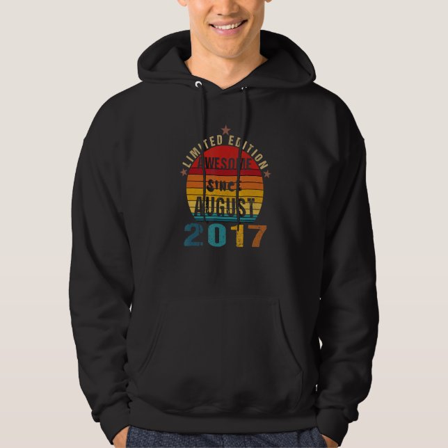 Sudadera Awesome Since August 2017 (Anverso)