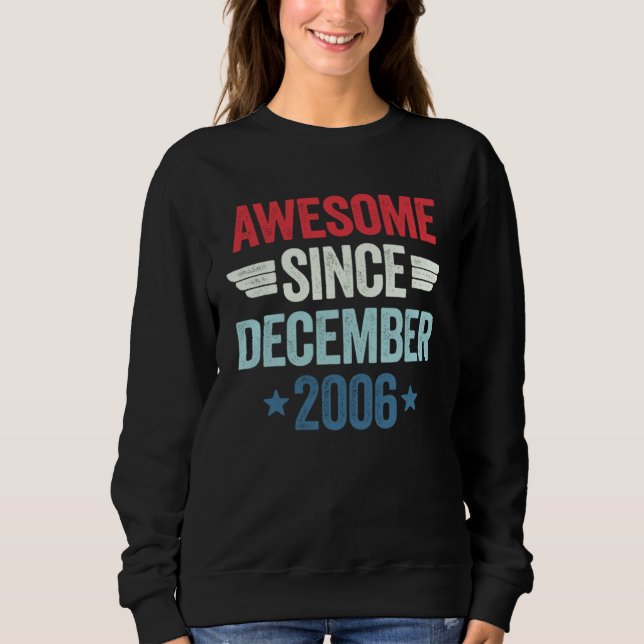 Sudadera Awesome Since December 2006 1 (Anverso)