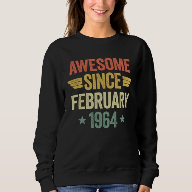 Sudadera Awesome Since February 1964 (Anverso)