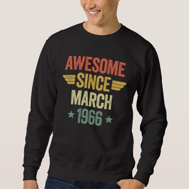 Sudadera Awesome Since March 1966 (Anverso)