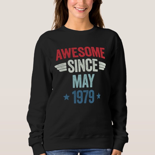 Sudadera Awesome Since May 1979 (Anverso)