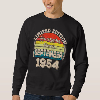 Sudadera Awesome Since September 1954 Born in September Dad