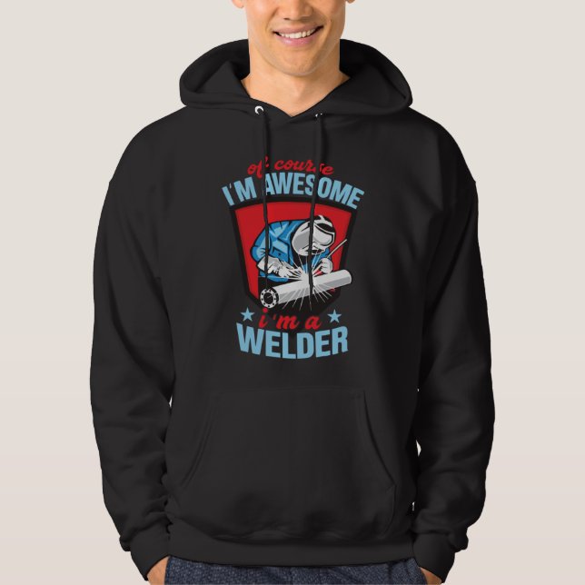 Sudadera Awesome Welder Grandpa Welding Apparel (Anverso)