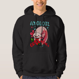 Sudadera Axolotl Abuela Cute Axolotl Sostenía Abuela Cardía