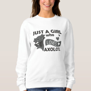 Sudadera Axolotl Ama A Los Animales Dulces Para Chicas