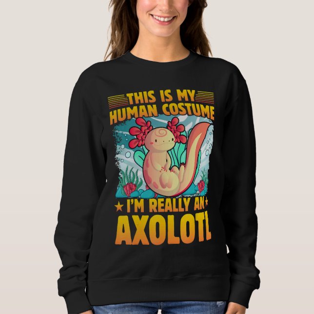 Sudadera Axolotl Amphibian  Sayings 1 (Anverso)
