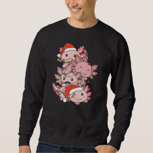 Sudadera Axolotl Christmas Tree Christmas Animals Axolotls