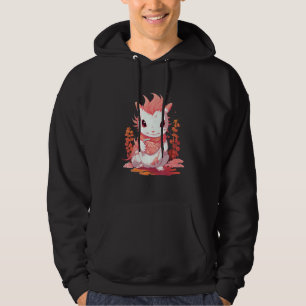 Sudadera Axolotl Con Flor De Cerezo Otaku