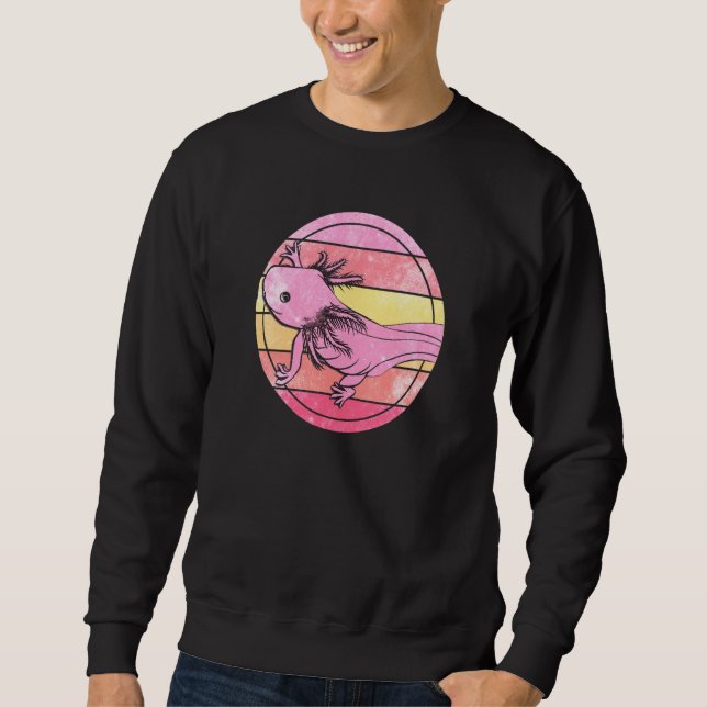 Sudadera Axolotl Cute Amphibian Animal Colorful  11 (Anverso)