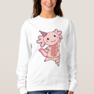 Sudadera Axolotl Desea Feliz Cumpleaños A Usted Axolotls