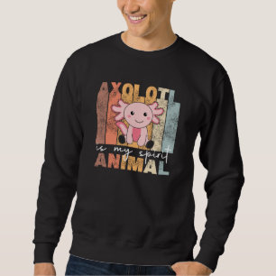 Sudadera Axolotl Es Mi Animal Espiritual - Axolotl Dulce