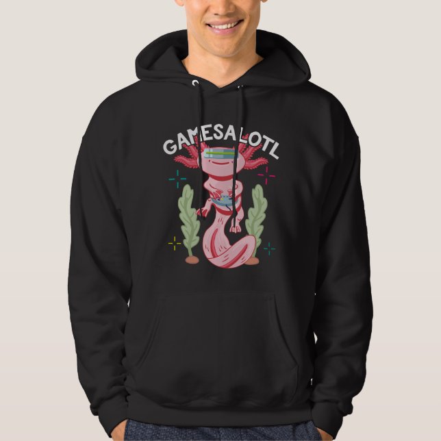 Sudadera Axolotl Gaming Gamesalotl Kawaii (Anverso)