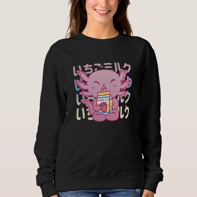 Sudadera Axolotl, Kawaii,   1 (Anverso)