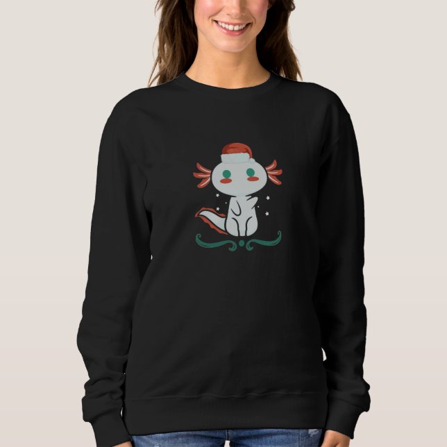 Sudadera Axolotl Kawaii Christmas (Anverso)