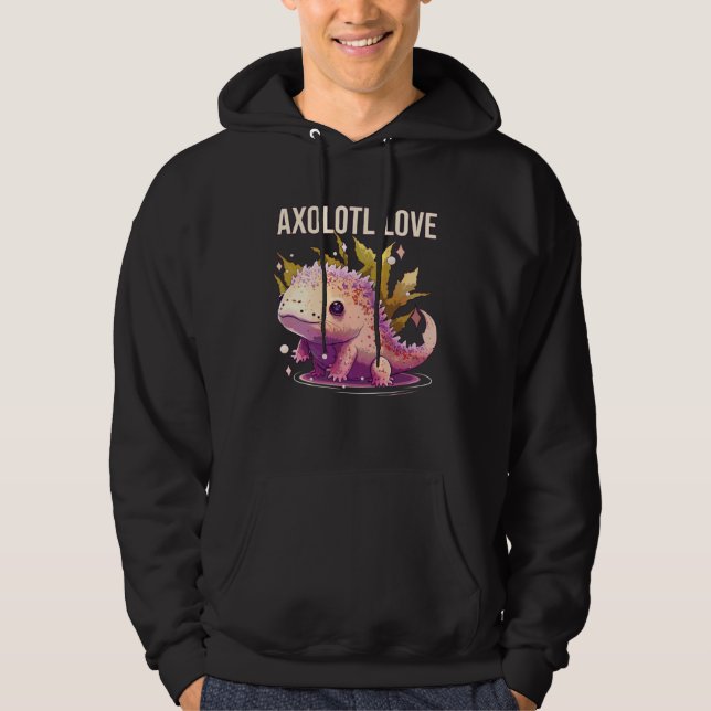 Sudadera Axolotl Love Amphibian Mexican Walking Fish Axolot (Anverso)