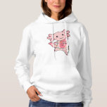 Sudadera Axolotl Merry Christmas Winter Animals Axolotls<br><div class="desc">El axolotl para Navidades con luces de hadas. Animales divertidos con regalos y nieve para las vacaciones. También es gracioso para los Navidades en julio. Los Axolotls son animales lindos y perfectos para los Navidades.</div>