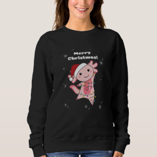 Sudadera Axolotl Merry Christmas Winter Animals Axolotls