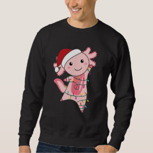 Sudadera Axolotl Navidades Navidades de la luz de hadas Axo